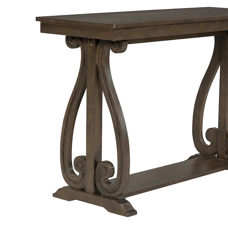 48 Inch Rustic Farmhouse Entryway Console Table