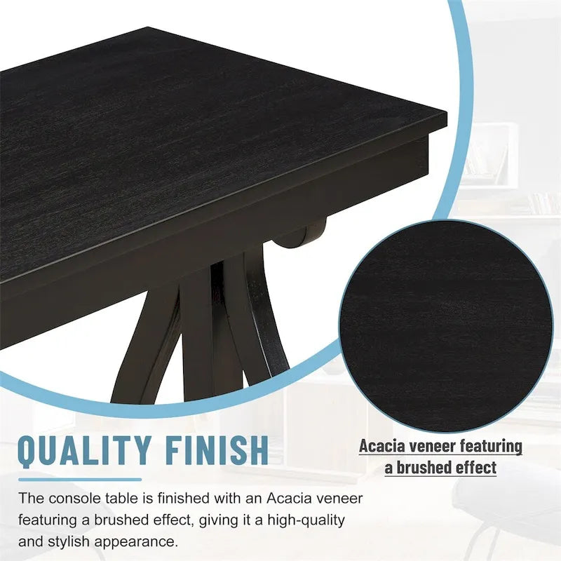 48 Inch Rustic Farmhouse Entryway Console Table