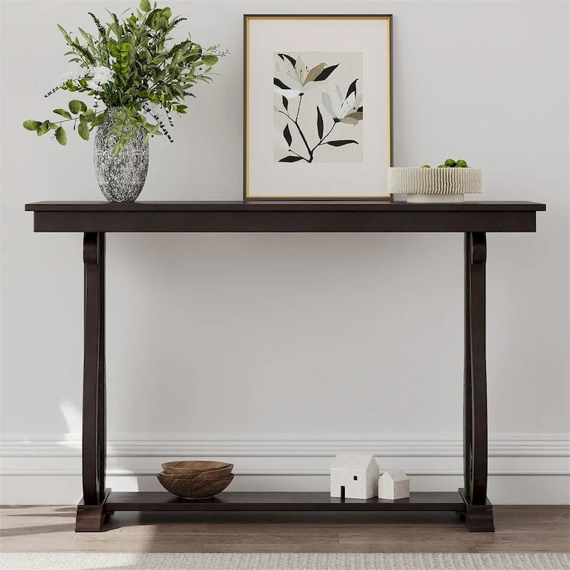 48 Inch Rustic Farmhouse Entryway Console Table