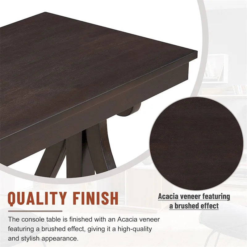 48 Inch Rustic Farmhouse Entryway Console Table