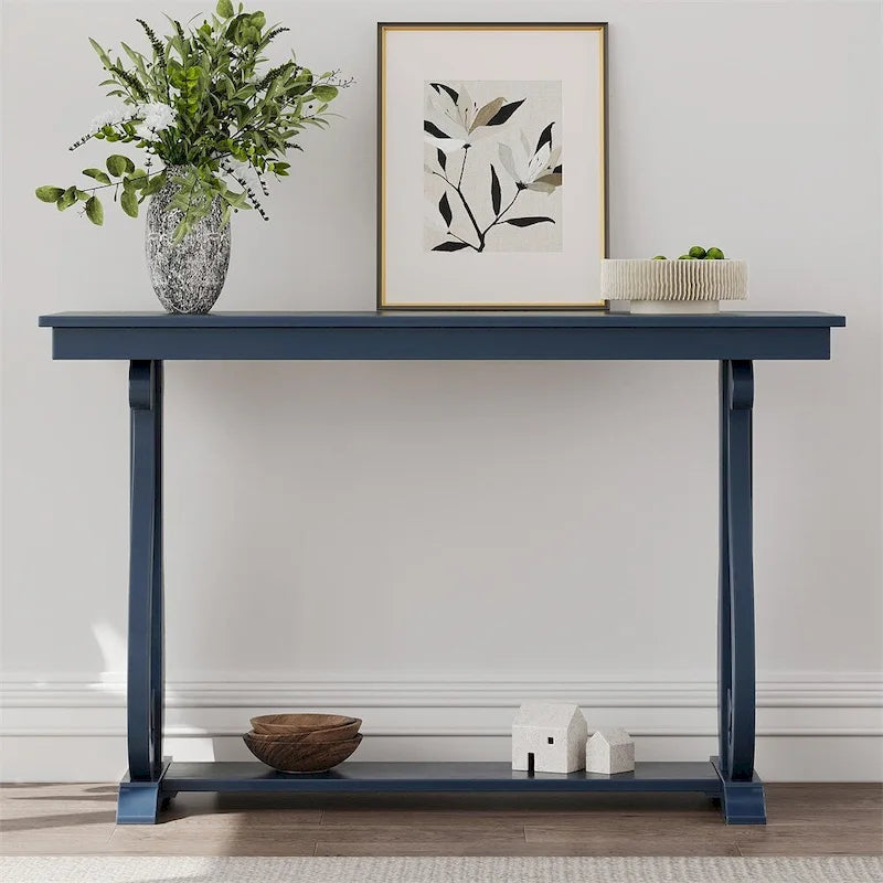48 Inch Rustic Farmhouse Entryway Console Table