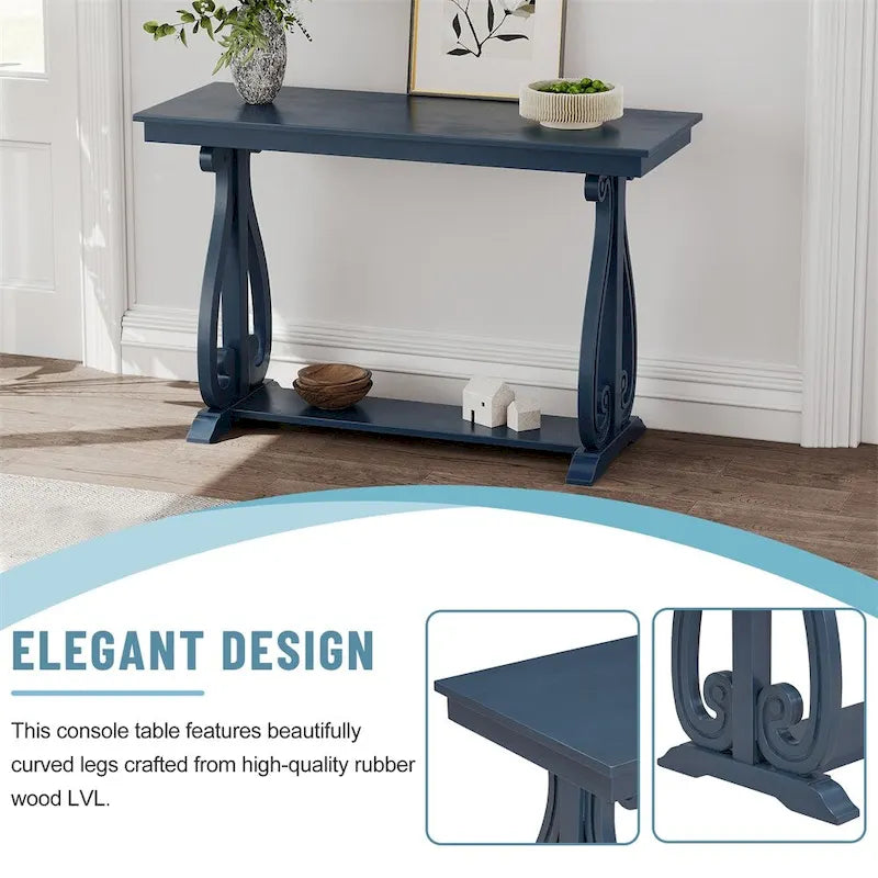 48 Inch Rustic Farmhouse Entryway Console Table