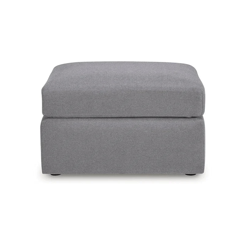 Dark Gray Oversized Accent Ottoman for Living Room