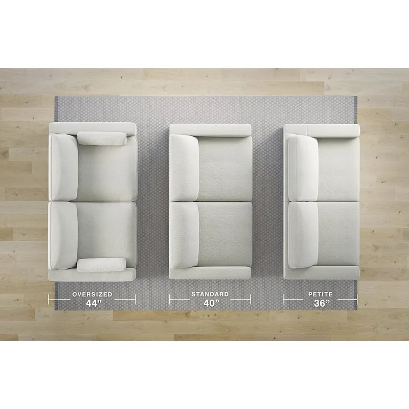 Dark Gray Oversized Accent Ottoman for Living Room