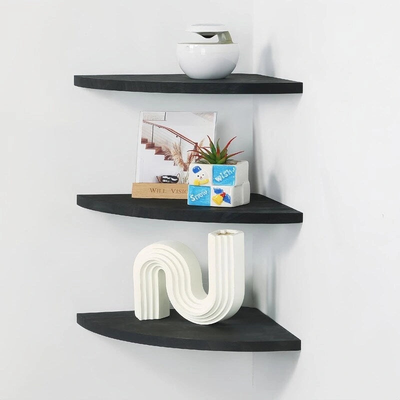 Corner Wall Shelves for Storage and Display - 10x10 inch