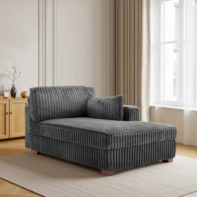 Oversized Right-Facing Chaise Lounge Sofa for Living Room
