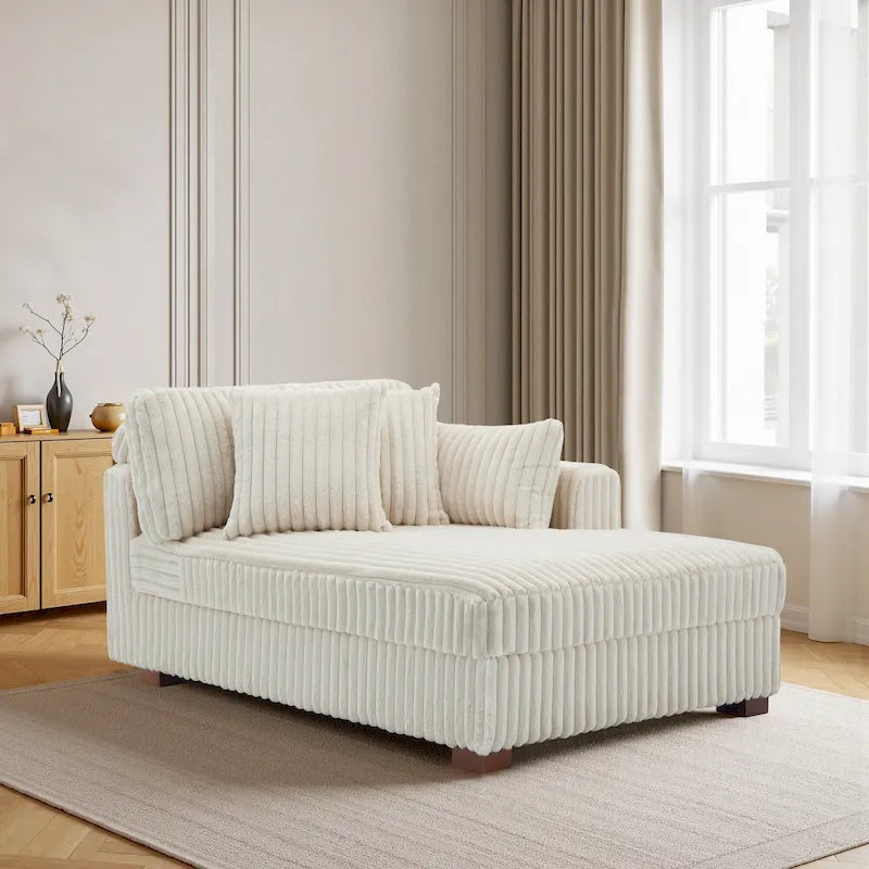 Oversized Right-Facing Chaise Lounge Sofa for Living Room