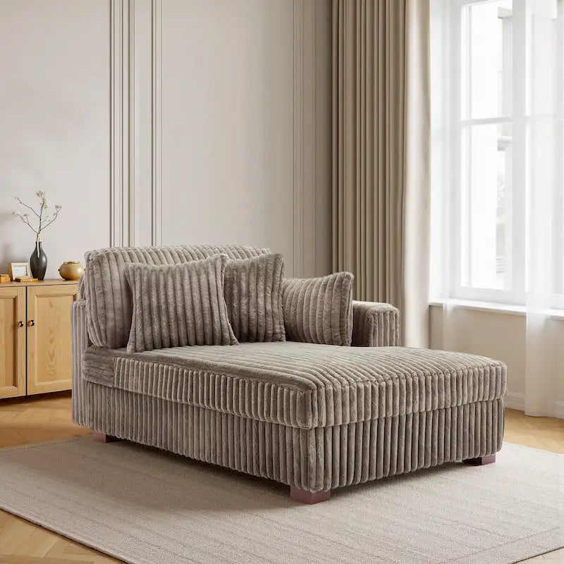 Oversized Right-Facing Chaise Lounge Sofa for Living Room