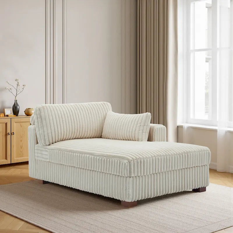 Oversized Right-Facing Chaise Lounge Sofa for Living Room