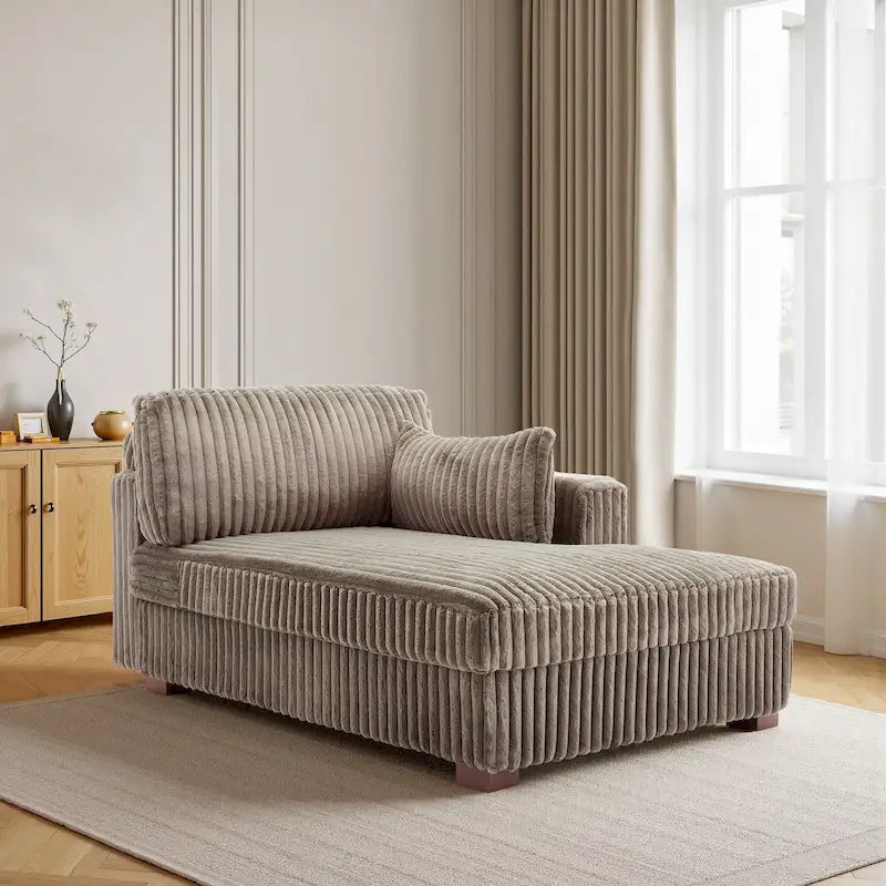 Oversized Right-Facing Chaise Lounge Sofa for Living Room