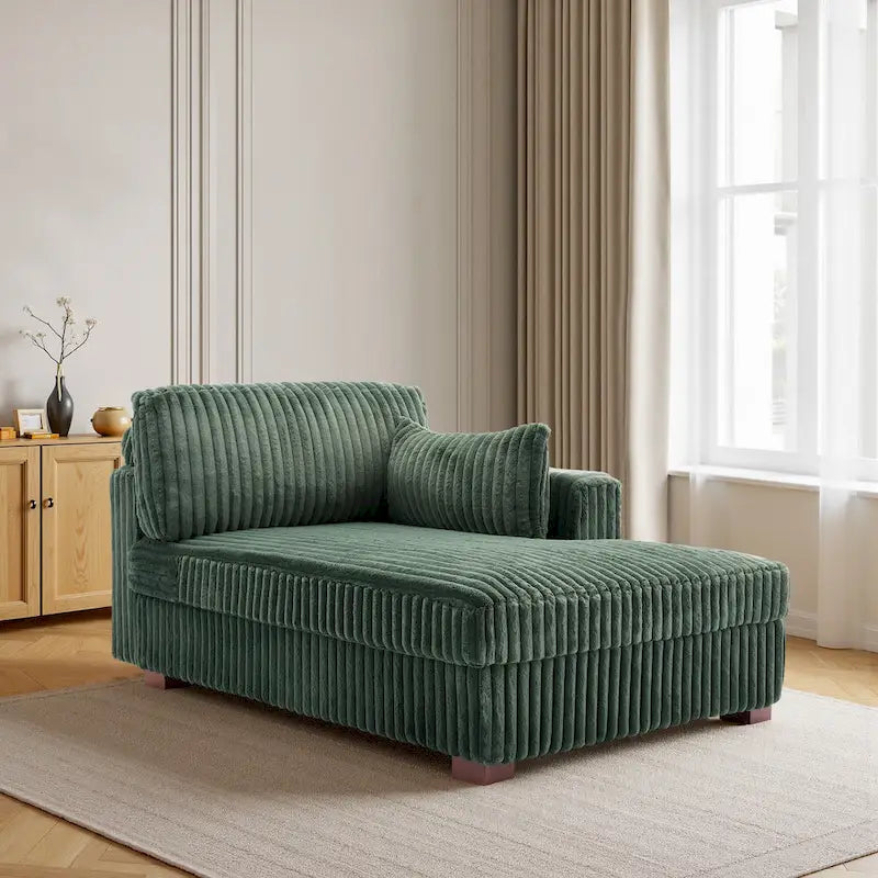 Oversized Right-Facing Chaise Lounge Sofa for Living Room