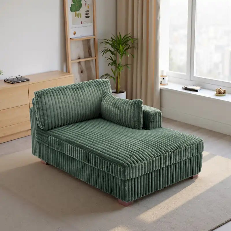 Oversized Right-Facing Chaise Lounge Sofa for Living Room