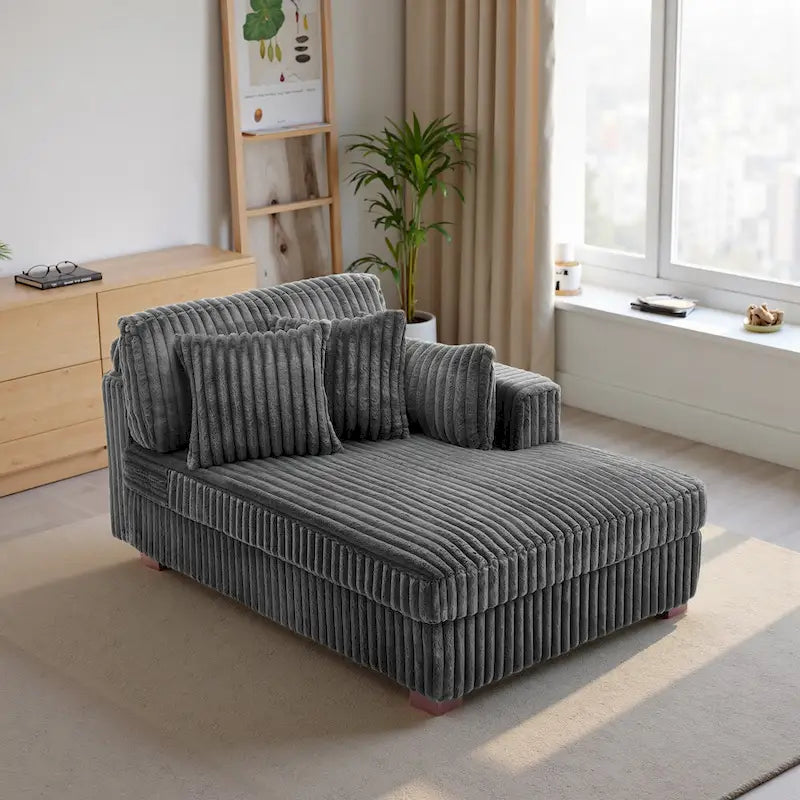 Oversized Right-Facing Chaise Lounge Sofa for Living Room