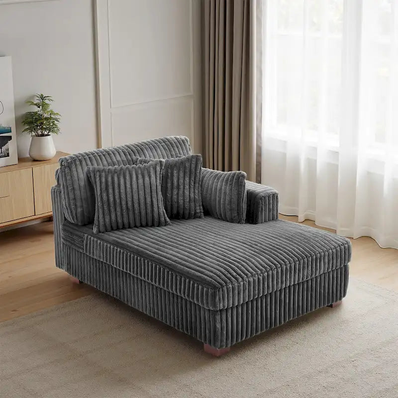 Oversized Right-Facing Chaise Lounge Sofa for Living Room
