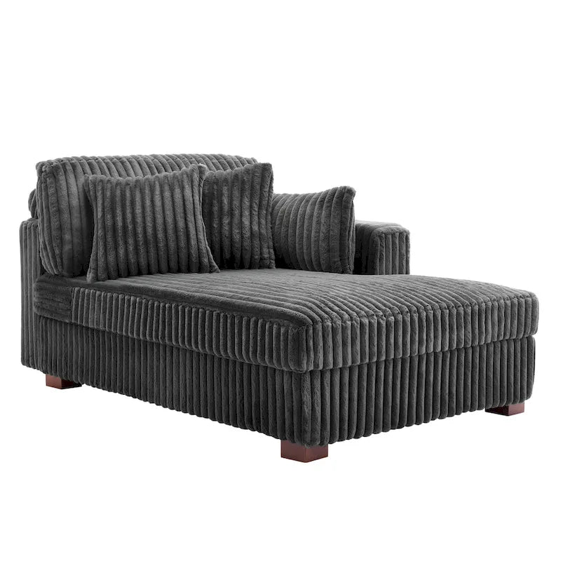 Oversized Right-Facing Chaise Lounge Sofa for Living Room