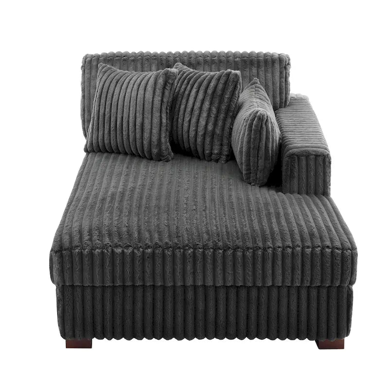 Oversized Right-Facing Chaise Lounge Sofa for Living Room