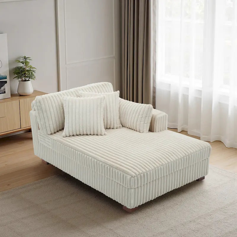 Oversized Right-Facing Chaise Lounge Sofa for Living Room