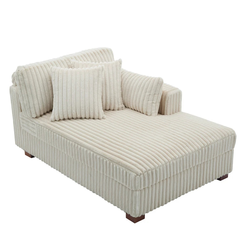 Oversized Right-Facing Chaise Lounge Sofa for Living Room