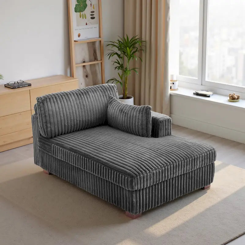 Oversized Right-Facing Chaise Lounge Sofa for Living Room