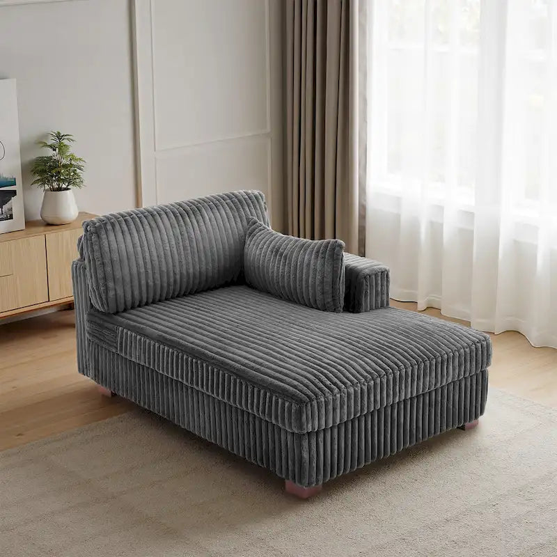 Oversized Right-Facing Chaise Lounge Sofa for Living Room