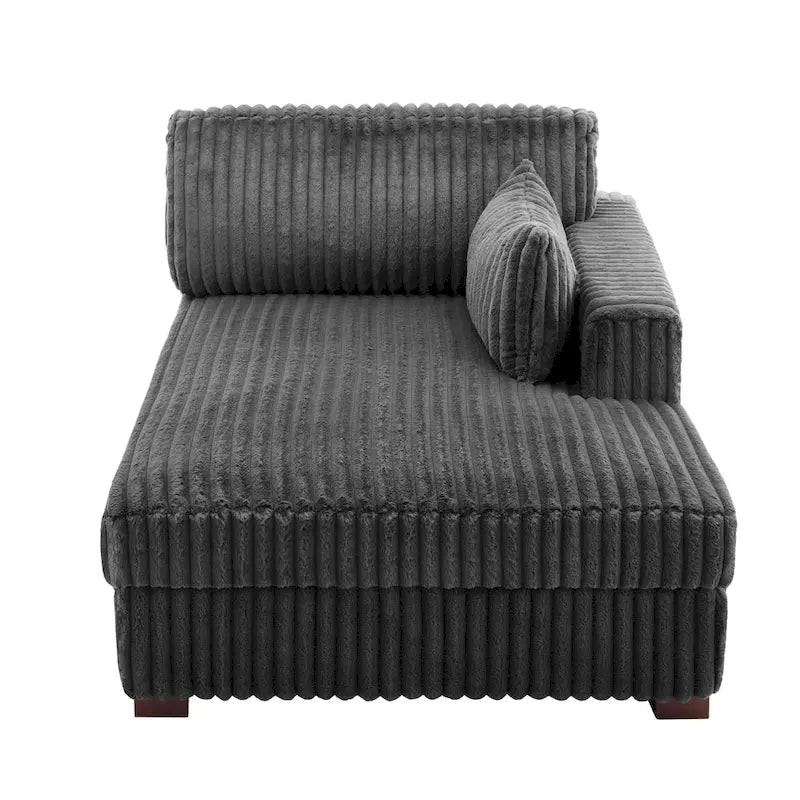Oversized Right-Facing Chaise Lounge Sofa for Living Room