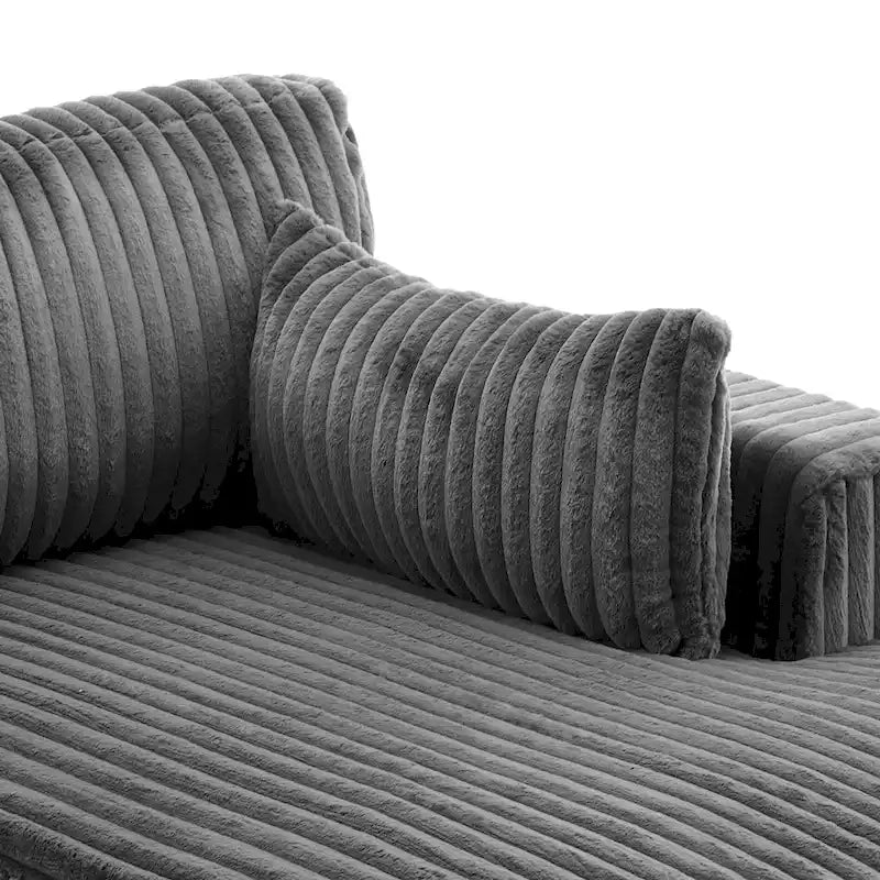 Oversized Right-Facing Chaise Lounge Sofa for Living Room