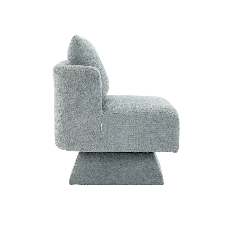 Chenille 360-Degree Swivel Accent Chair for Living Room or Bedroom