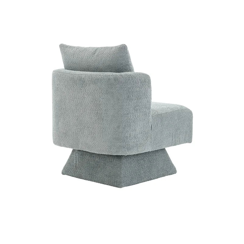 Chenille 360-Degree Swivel Accent Chair for Living Room or Bedroom