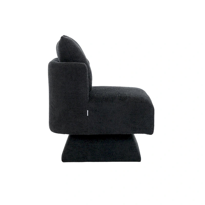 Chenille 360-Degree Swivel Accent Chair for Living Room or Bedroom