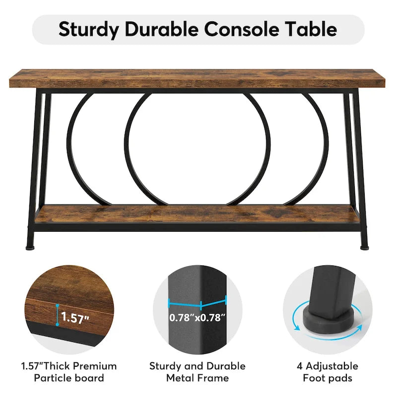 70.9 Inch Extra Long Narrow Console Table with Storage