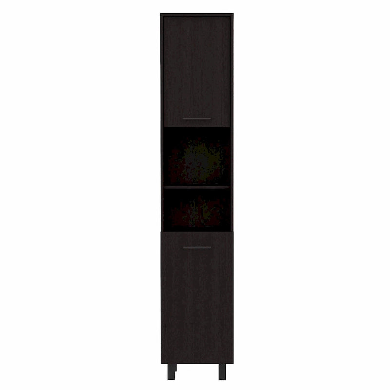 Black Sleek Tall Pantry Cabinet for Kitchen Storage