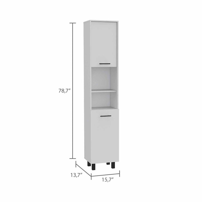 Black Sleek Tall Pantry Cabinet for Kitchen Storage