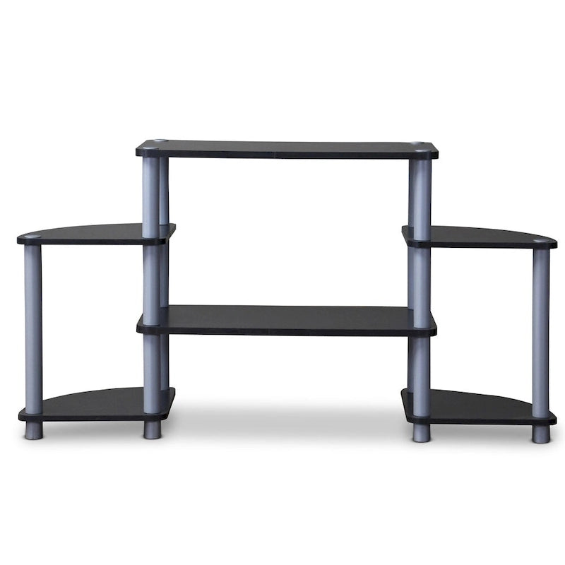 Triple Tier TV Stand Entertainment Center with Open Shelves
