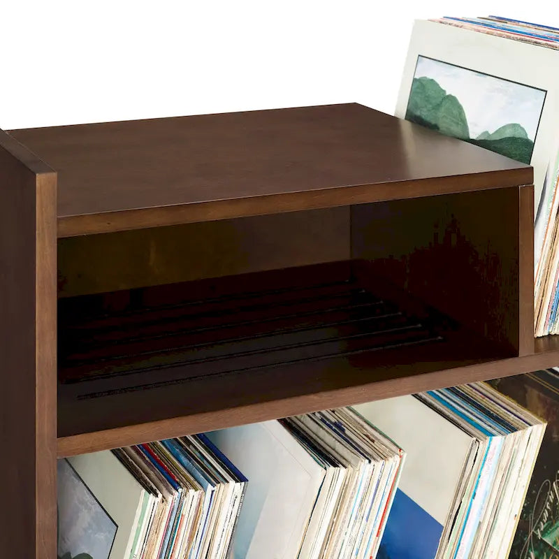 Multi‑Tier Record Player Cabinet, Vinyl Album Storage Shelf