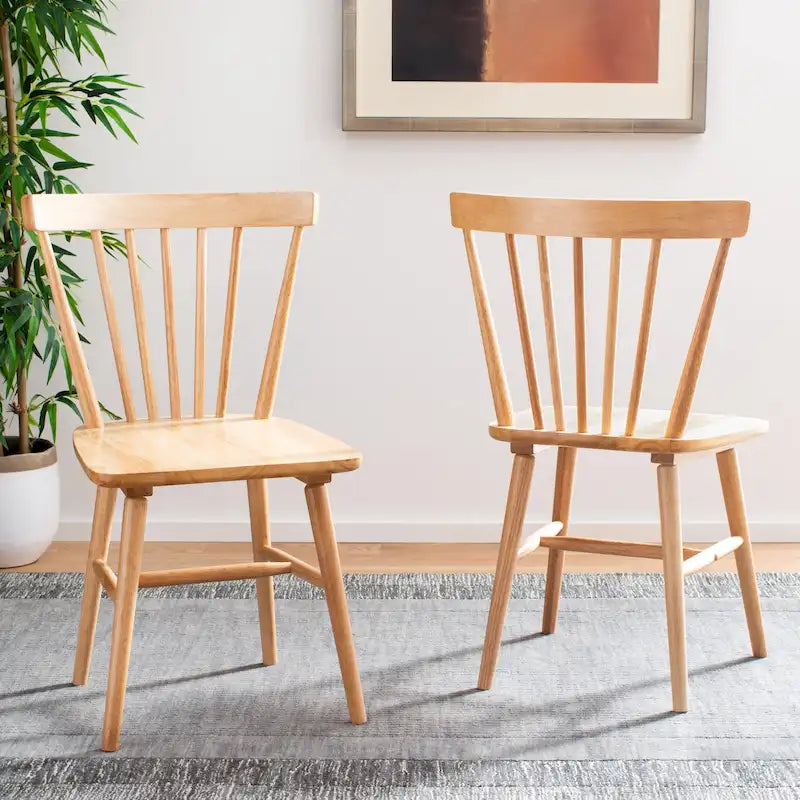 Farmhouse Spindle Dining Chair Set of 2 - 20Wx20Dx33H