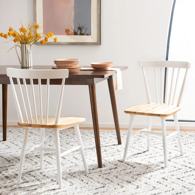 Farmhouse Spindle Dining Chair Set of 2 - 20Wx20Dx33H
