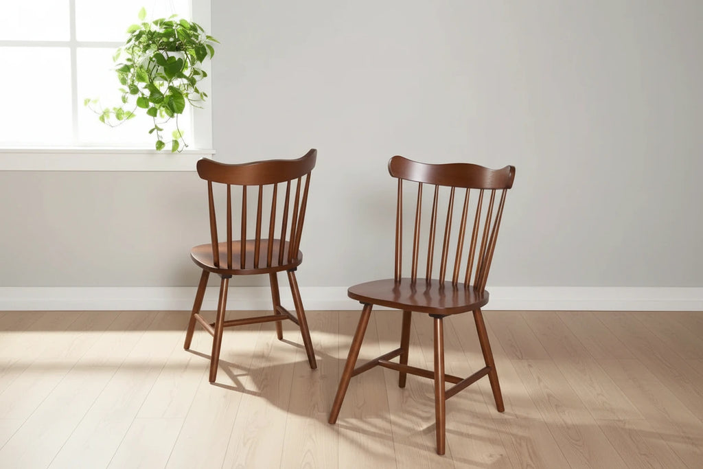 SAFAVIEH Margretta Spindleback Windsor Dining Room Chair (Set of 2) - 17 W x 19 L x 34 H - 17Wx19Dx34H