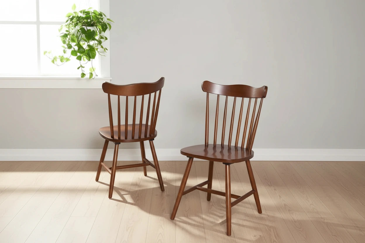 SAFAVIEH Margretta Spindleback Windsor Dining Room Chair (Set of 2) - 17 W x 19 L x 34 H - 17Wx19Dx34H
