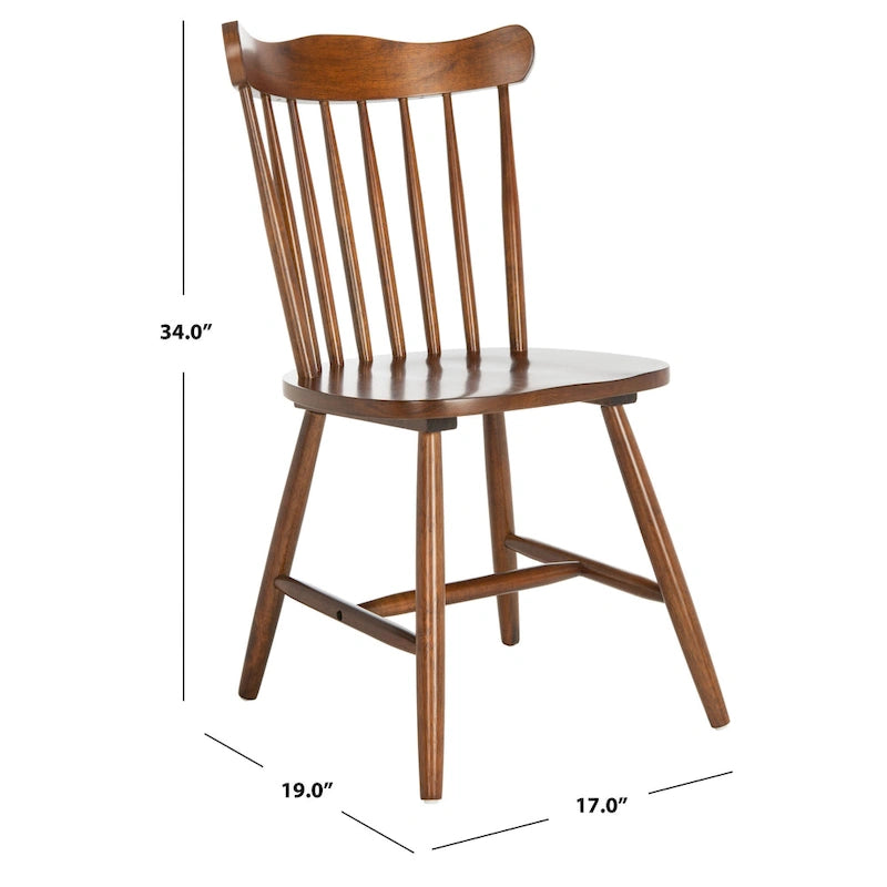 Windsor Spindle Back Dining Chair Set of 2 - 17Wx19Dx34H