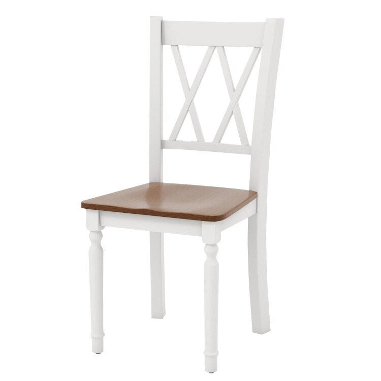 Farmhouse Kitchen Dining Chairs Set of 4 Solid Wood - 18x19x38