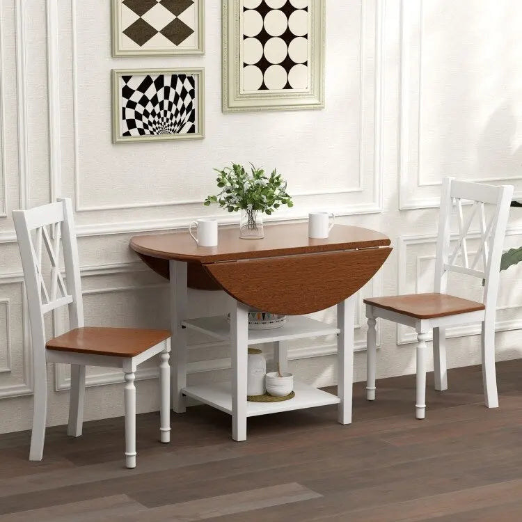 Farmhouse Kitchen Dining Chairs Set of 4 Solid Wood - 18x19x38