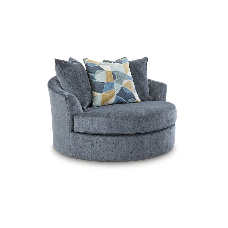 Oversized Swivel Accent Chair for Living Room - 56W x 55D x 35H