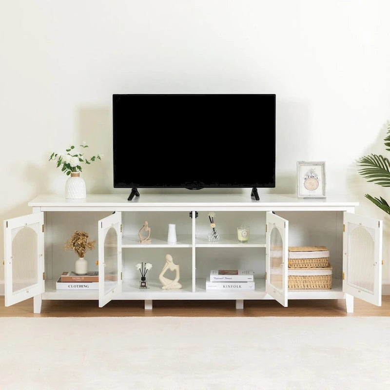 71 Inch Stylish TV Cabinet Entertainment Center Stand