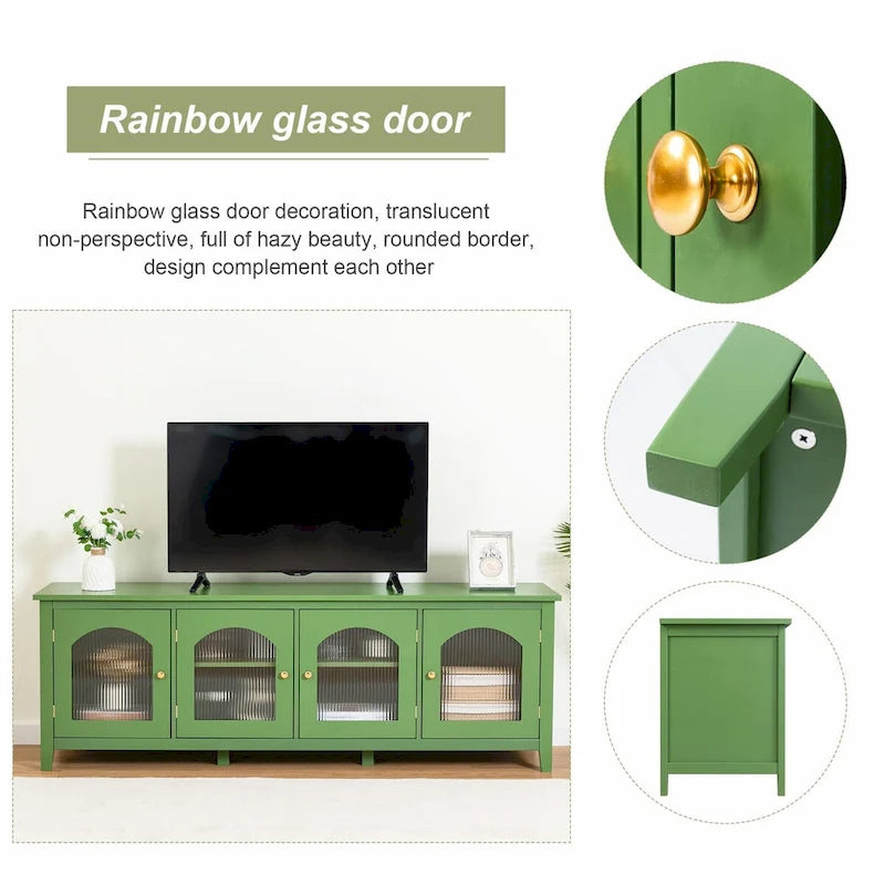 71 Inch Stylish TV Cabinet Entertainment Center Stand
