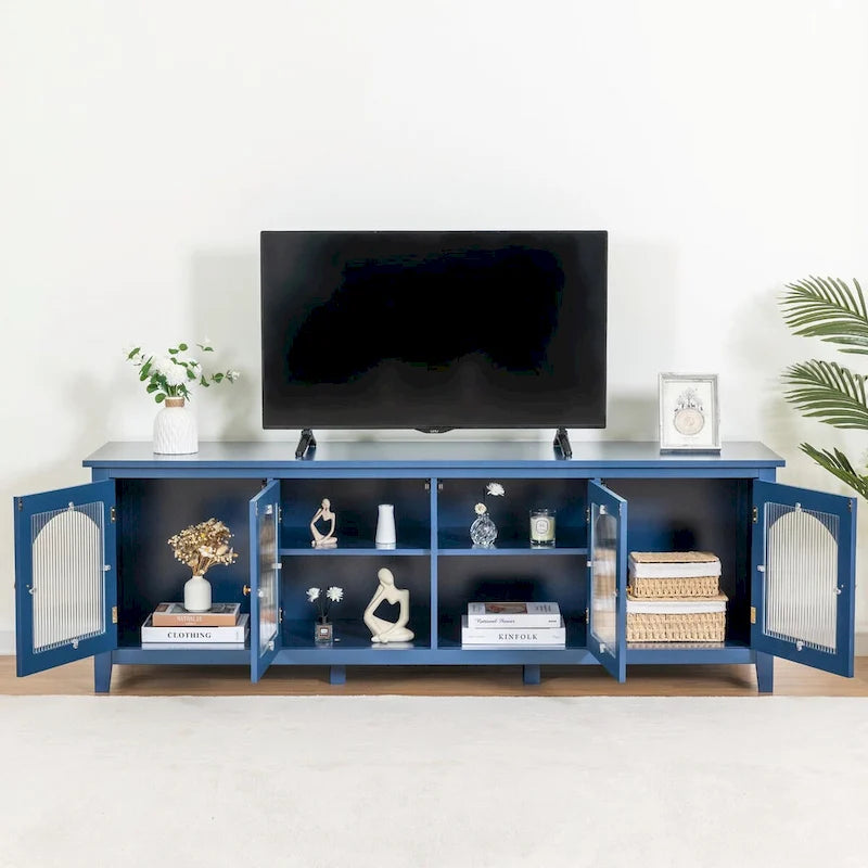 71 Inch Stylish TV Cabinet Entertainment Center Stand