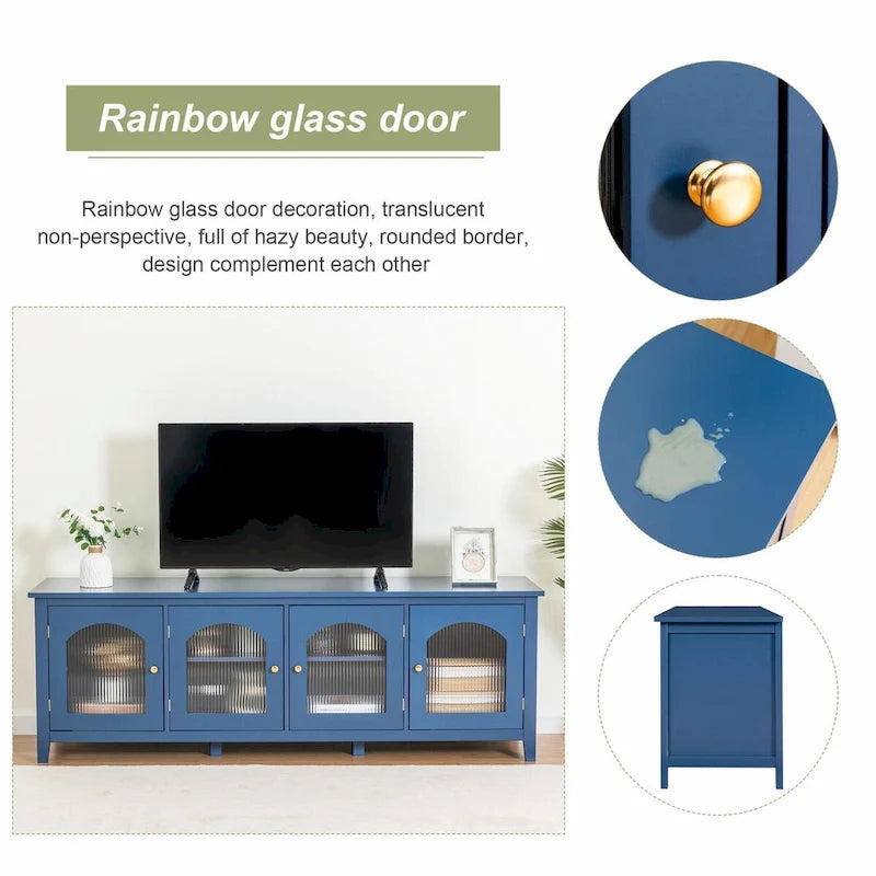 71 Inch Stylish TV Cabinet Entertainment Center Stand