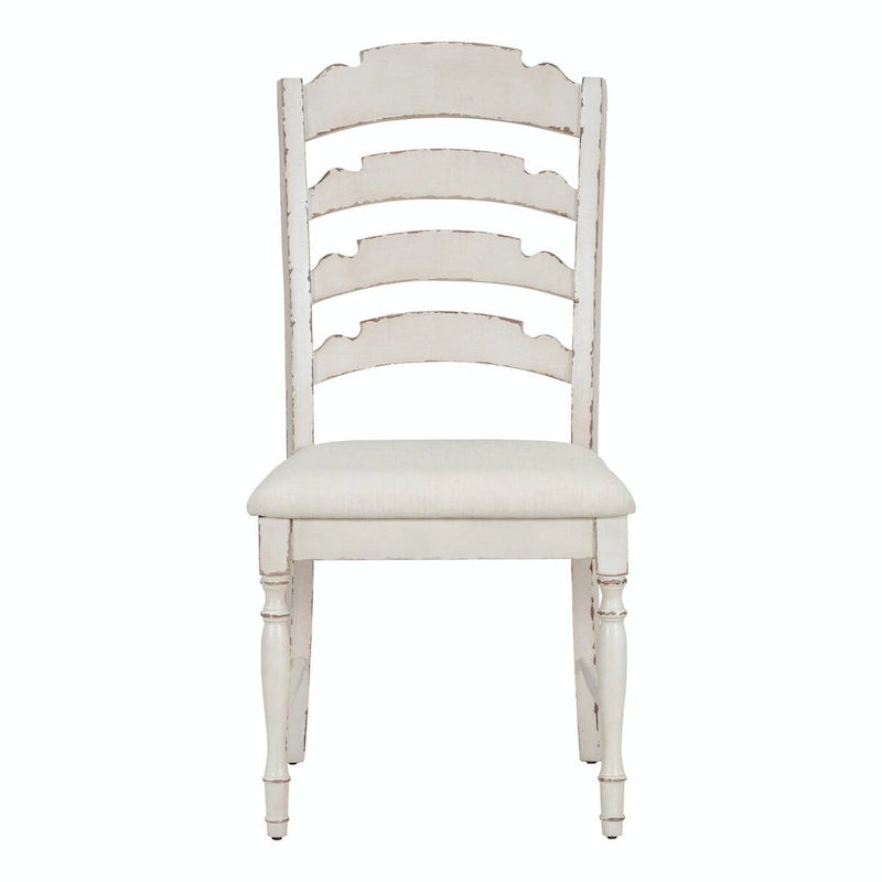 Vintage 4-Piece Upholstered Dining Chairs with Serrated Backs
