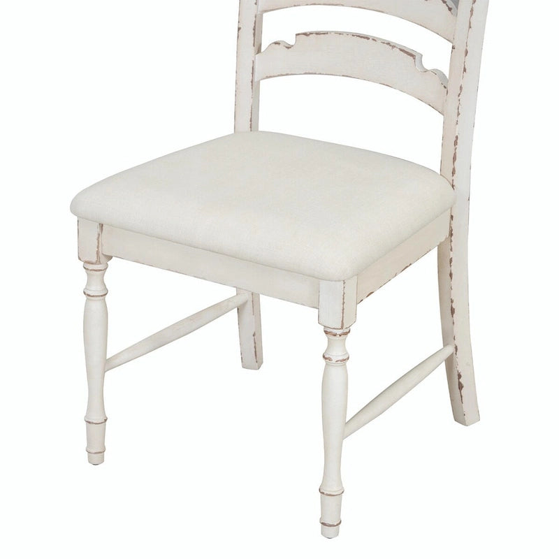 Vintage 4-Piece Upholstered Dining Chairs with Serrated Backs
