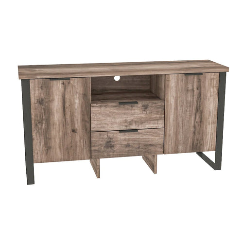 2-Door 2-Drawer Storage Cabinet and TV Stand