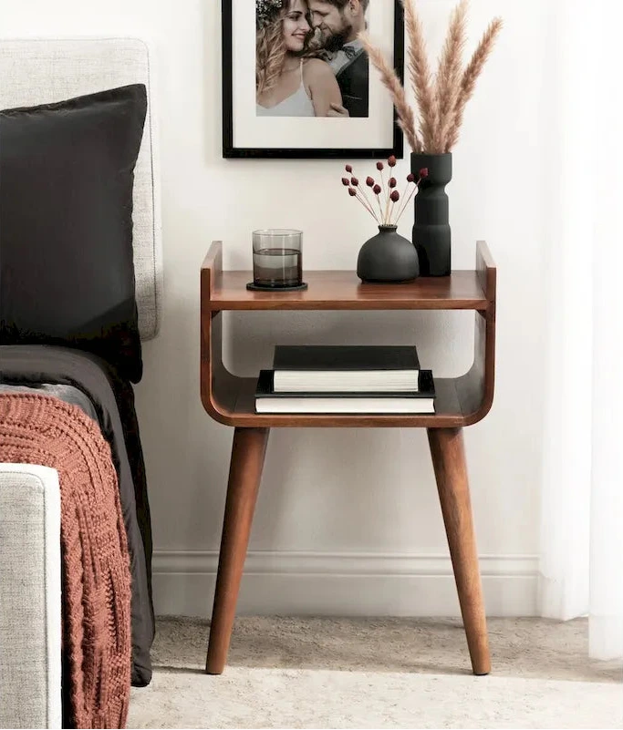 Kate and Laurel Quilby Wood Side Table - 18x14x27